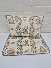 Set of 2 Nicholas Herbert print cushion covers, 12"x20"