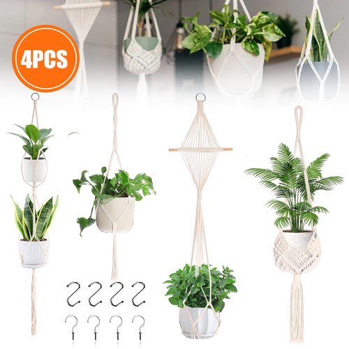 Boho macrame plant hangers - boho,