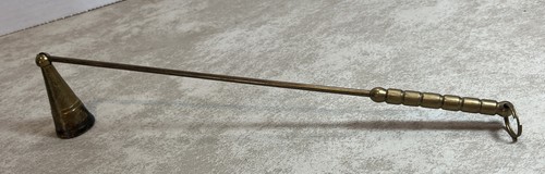 Vintage brass candle snuffer - vintage,