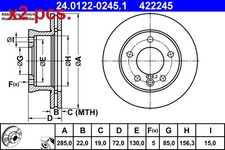 X2 PCS FRONT BRAKE DISC ROTOS