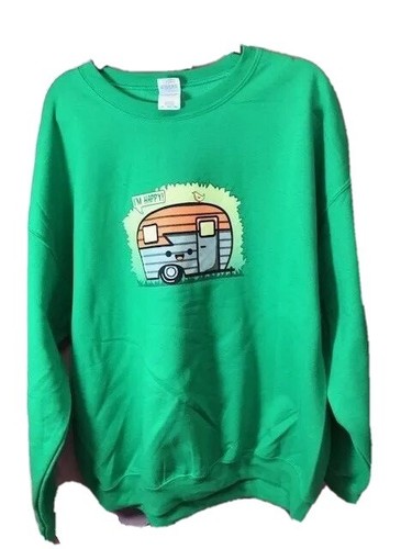 Happy camper crewneck - happy,
