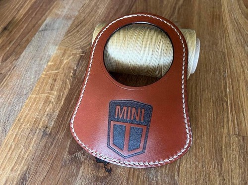 Classic mini logo leather fuel - logo,