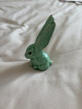 Sylvac Green Pottery Hare (rabbit)  Long Ears !  