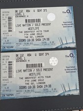 Westlife 2012 Greatest Hits Tour Guest Tickets With Welcoming Letter