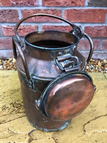 Vintage 5ltr copper milk churn - vintage,