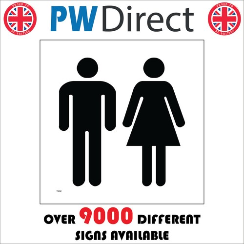 Sign male female toilet - male,