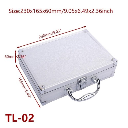 Aluminium tool storage case - aluminium,