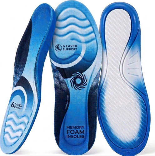 Memory foam massage insoles - foam,