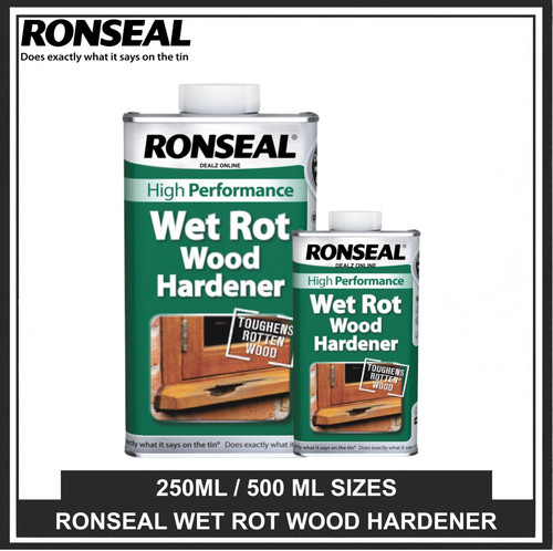 Ronseal wet rot wood hardener - ronseal,