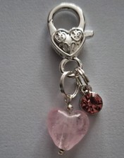 clip on charm for zips and bags on large lobster clasp. 