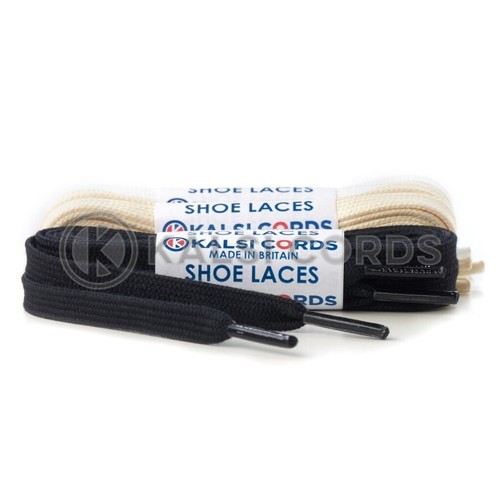 Cotton flat shoe laces - laces, premium