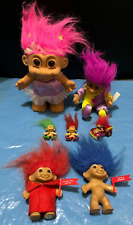 7x Vintage Russ Berrie Trolls