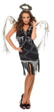 Halloween Ladies Dark Fallen Angel Costume