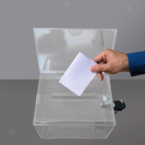 Clear donation box charity - donation,