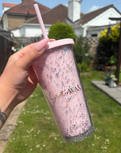Pink tumbler cup - tumbler,