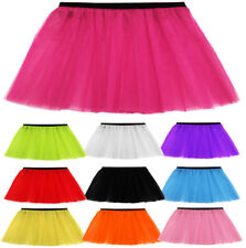 WOMENS LADIES GIRLS HEN ADULT PLUS NEON TUTU SKIRT 10 COLOURS SIZES 6-14 & 16-26