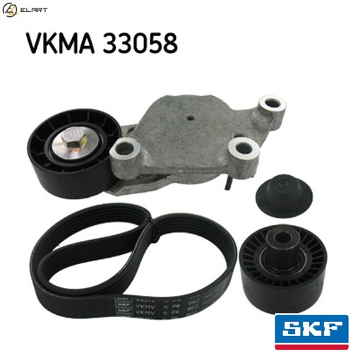 Vribbed belt set vkma 33058 - vribbed,