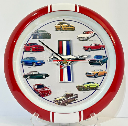 Mustang collector wall clock - wall,