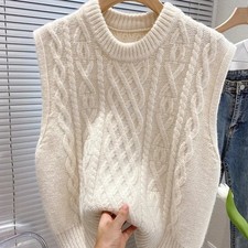 Lady Chunky Knitted Vest