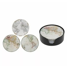Shudehill Giftware World Map Coaster Set of 6