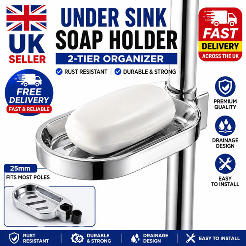 Silver soap dish for shower - silver,