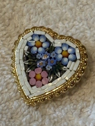 Vintage micro mosaic brooch - micro,