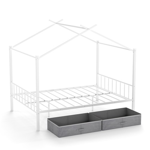 Metal kids bed frame double - kids,