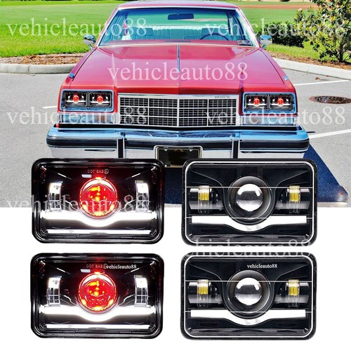 4pcs 4x6 led headlights - 4pcs,