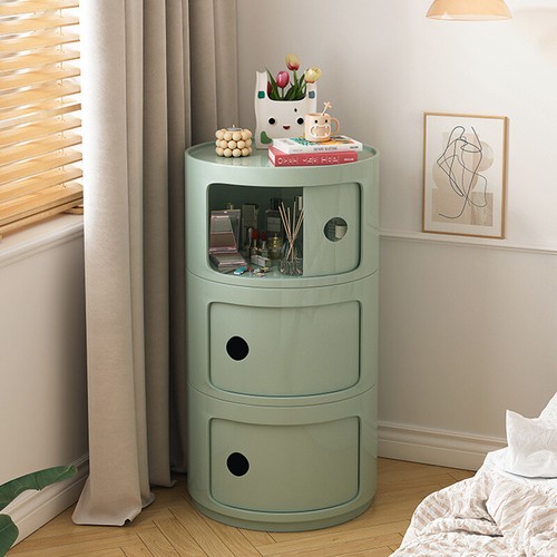 Round bedside table nightstand - bedside,