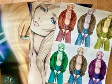 Parasite Eve Official Poster set Lot of 3 Aya Brea A2 Size SQUARE Rare