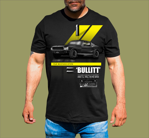 Bullitt mustang shirt - bullitt, t-shirt