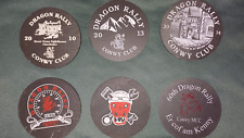 Beautiful unused set of DRAGON RALLY COASTERS. FREE POSTAGE. COLLECTIBLE.