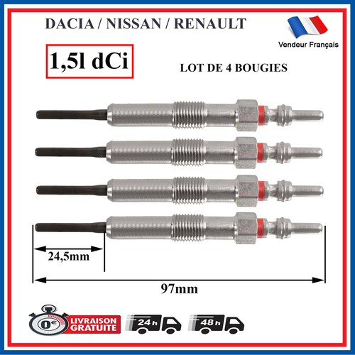 Glow plugs for renault clio - 4,