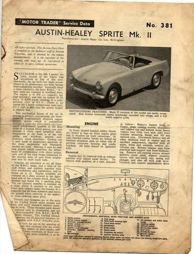 Austin healey sprite - sprite, mk.ii