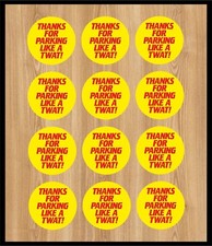 Thanks for parking like a twat