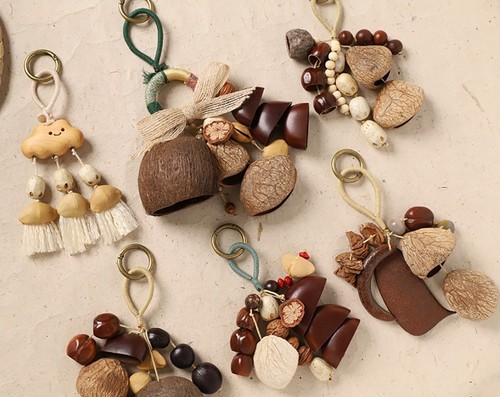 Natural handmade fruit shell - natural,