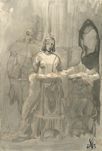 Antique medieval scene - medieval,