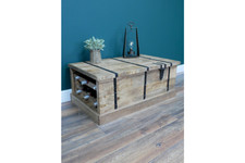 Vintage style wooden trunk