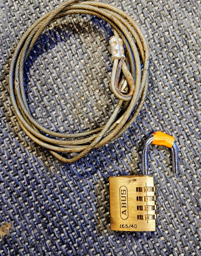Abus combination padlock - combination,