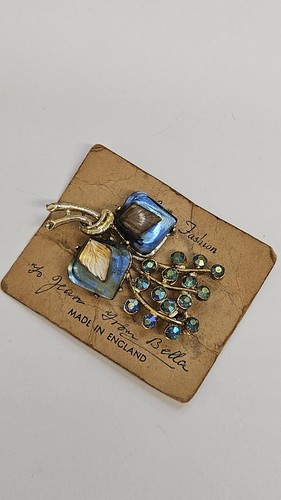 Vintage keepsake brooch floral - keepsake,