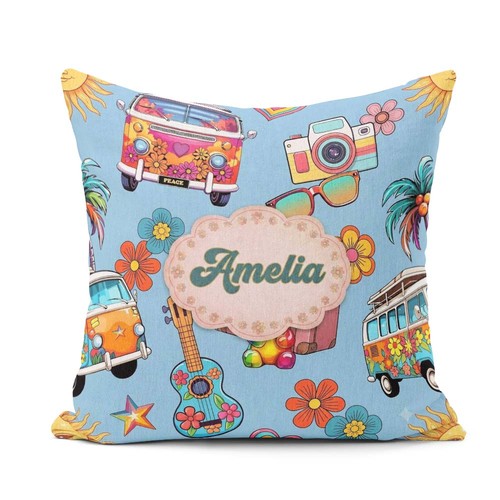 Cushion throw pillow hippie - cushion,