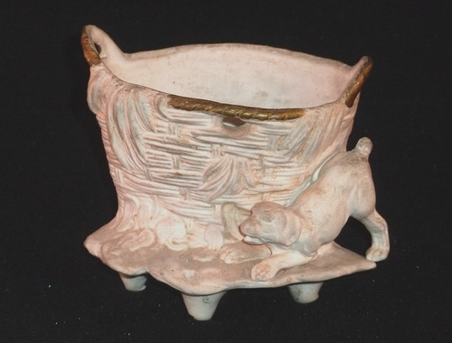 Bisque porcelain jar finely - porcelain, jar,