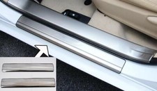 (L) 2x Steel Metal Brushed