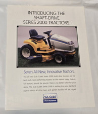 1993 Cub Cadet 2000 Series Ad Brochure Riding Mower Lawn Tractor Equipment Specs