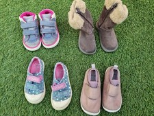 Bundle of 4, Girls, Clarks Girls Shoes, Boots. Size 4.5E / 4.5F UK, Size 20.5 EU