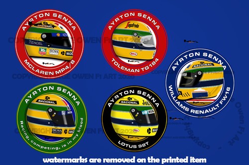 Ayrton senna racing circle - ayrton, f1