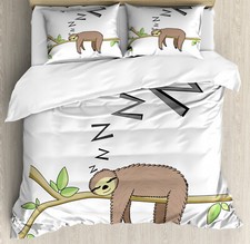 Sloth Duvet Cover Set Arboreal