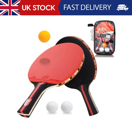 Table tennis bats and balls - table,