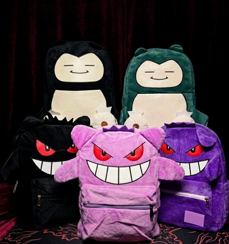 Gengar snorlax anime - snorlax, backpack