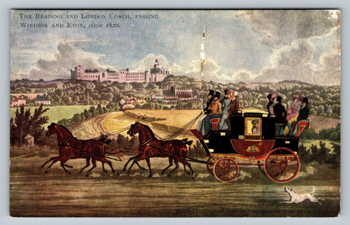 Postcard berkshire reading - -berkshire,
